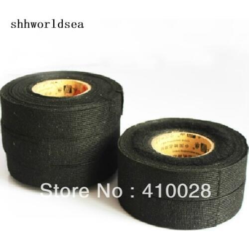 Shhworldsea car clip (10PCS)Wiring Loom Harness Adhesive Cloth Fabric tape 19mm/15m
