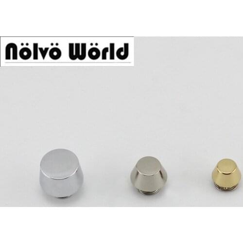 100pcs 50pcs 100% copper 6 colors High quality die casting 12mm 10mm 8mm round head rivet screw bags hardware rivets accessories