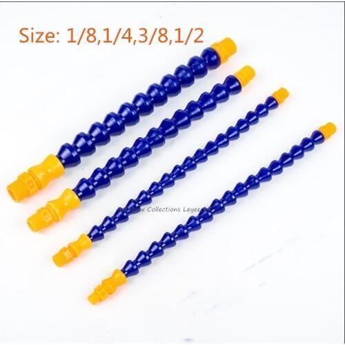 2pcs 1/8,1/4,3/8,1/2 Two-head cooling tube Flexible Plastic Water Oil Pipe Hose Lathe CNC Injection Pipe Blowing Nozzle