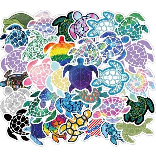 41pcs/SET Sea turtle Cartoon Sticker Waterproof Car Laptop Skateboard Surfboard Luggage Bicycle Kids Toy Cup Home Decor
