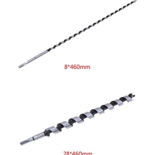 8*460mm 24*460mm Twist wood Drill Bit For Metal Sarbon Steel Drilling bits Woodworking Tools 1PCS