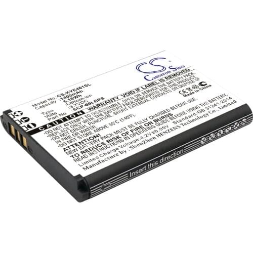 CS 1400mAh / 5.18Wh battery for Kyocera DuraXTP, DuraXV LTE, E4281, E4520, E4610, E4710 SCP-69LBPS