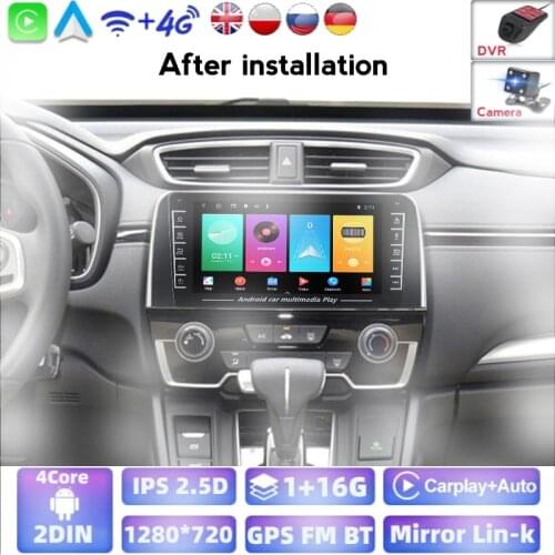 Autoradio Android Car Radio With Screen 1GB 16GB Head Unit Carpaly Auto For Honda CRV CR-V 2017 2019 Support European warehouse