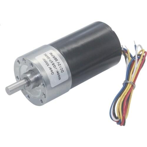 JGB37-3650 Powerful 37mm Diameter Gear Box Micro Long Life High torque DC12V 24V Brushless Gear Motor Silent BLDC Geared Motor