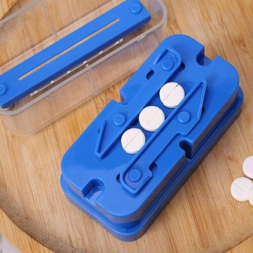 Pill Box Portable Pill Cutter Splitter Divide Medicine Storage Tablet Splitters Cut Slicer Home Pill Cases Dispenser