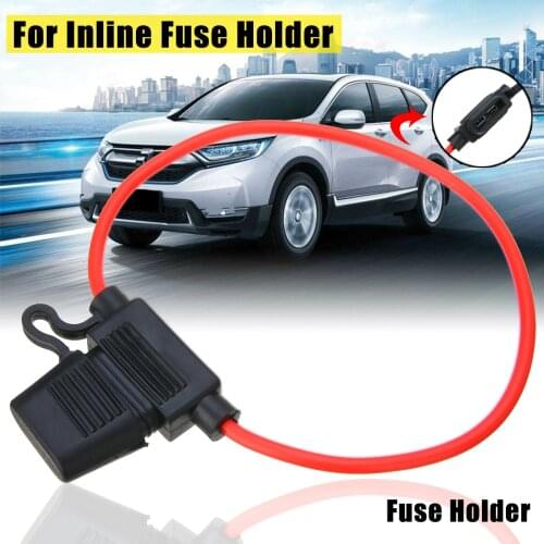 Mayitr 1pc Waterproof 14AWG Wire In-line Car Automotive Blade Fuse Holder Fuseholder 20A Copper Wire