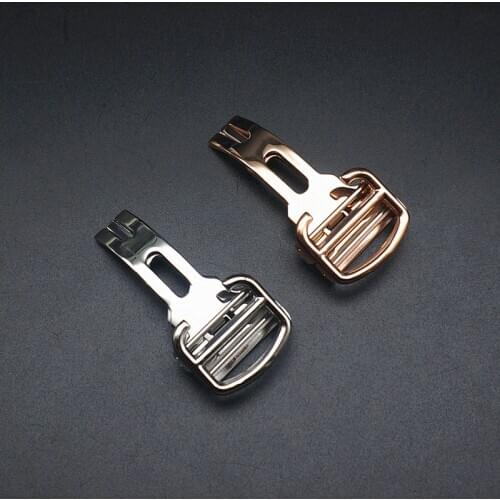 Stainless Steel Metal Folding Buckle For Cartier Blue Balloon 12/14/16/18/20/22mm Seamless Welding Deployment Buckle Accessories