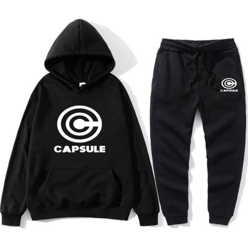 Fashion Brand Mens And Womens Sportswear Autumn Casual Mens Hoodie + Sports Pants Two-piece Hooded Sports Suit Ladies Suit