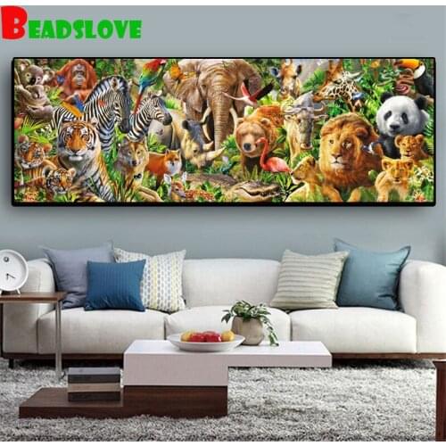Animal collection diamond painting full square round drill mosaic set 5d cross stitch,Diy diamond embroidery g93