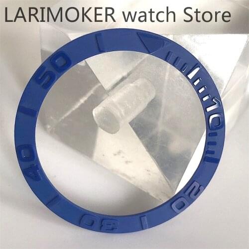 New Fashion Luxury 38mm Gold ceramic watch bezel Gold marks insert fit for 40mm SUB Automatic Movement mens wrist watch bezel54