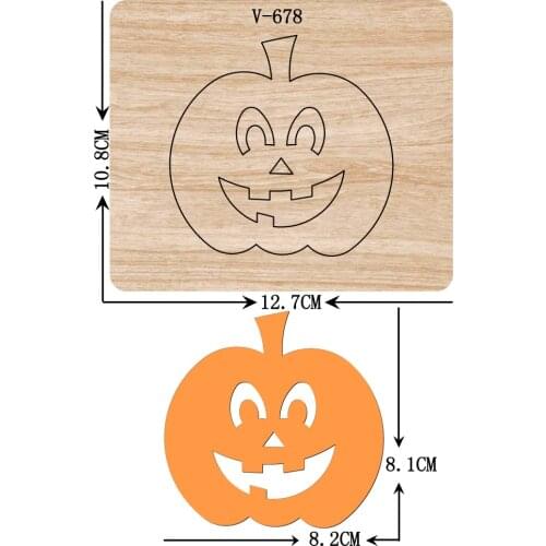 New Halloween pumpkin Wooden Dies Cutting Dies Scrapbooking /Multiple Sizes / V-678 Compatible with most die cutting machines
