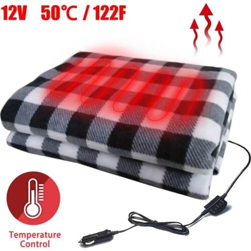 59.06X43.31Inch Car Heating Blanket Energy Saving Warm 12V Car Autumn And Winter Electric Blanket With 3 Levels Position Control