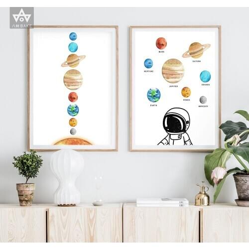 Solar System Posters and Prints Way Galaxy Space Star Nebula Art Poster Print Universe Science Educational For Boys Wall Picture