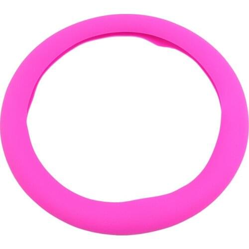 Silicone Car Steering Wheel Cover Textured Soft Silicone Steering Wheel Cover Skin Multi-Color Universal Car Accessories