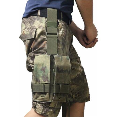 Riding leg bag mens tool bag waterproof leg set running mobile phone leg bag tactical leg hanging leg bag bullet clip bag