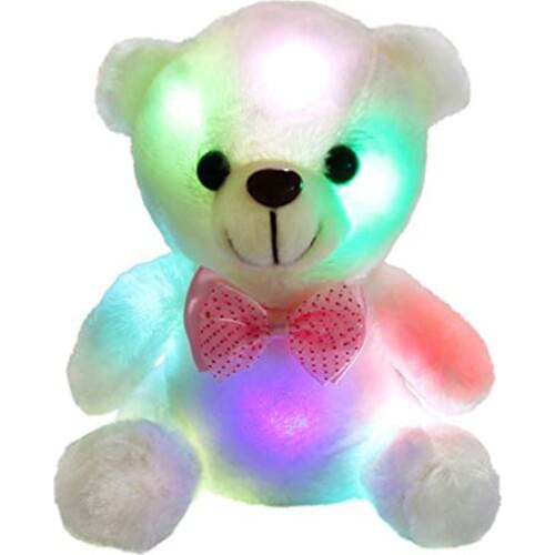 LED Glowing Small Bear Stuffed Doll Night Light Animals Plush Toys for girls Kids Gifts for the New Year