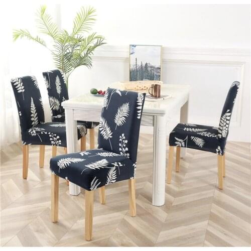 Universal Printed Stretch Chair Covers Big Elastic Seat Chair Covers Chair Slipcovers Restaurant Banquet Hotel Home Decoration