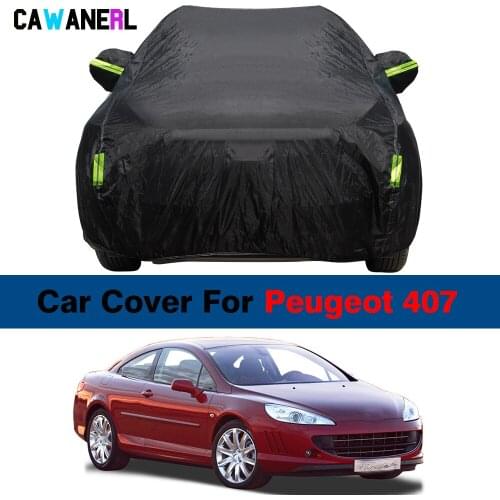 Waterproof Car Cover Auto Anti-UV Sun Shade Snow Rain Dust Protection Cover For Peugeot 407 Sedan Wagon Coupe
