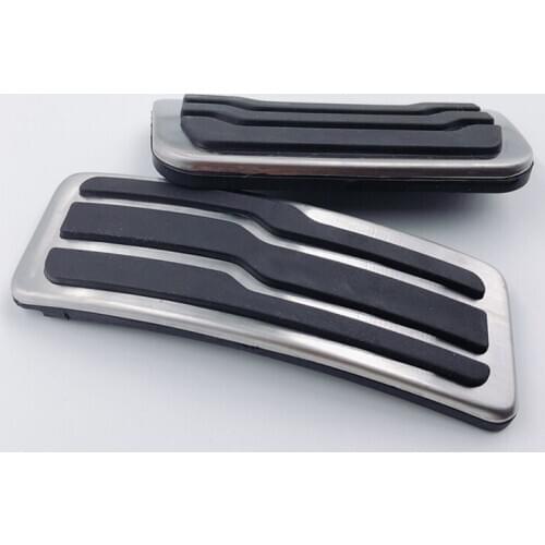 Foot Brake Gas Pedal Cover Fit For Ford Everest 2015-2017 Accelerator Fuel Pad AT Automatic Transmission