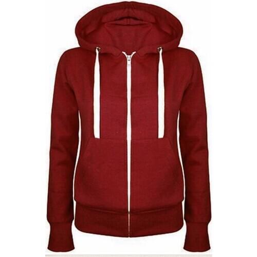 Classic Women Hoodies New Spring Autumn Zipper Hooded Sweatshirts Tie Collar Hoody Jacket Womens Coat Pockets Outerwear