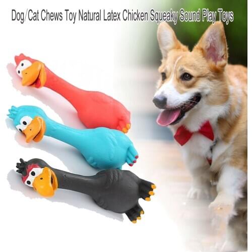 Chewing Toy Screaming Chicken Pet Dog Cat Toy Safety Latex Squeeze Squeaky Sound Funny Interactive Toy For Puppy Molar Chew Toy