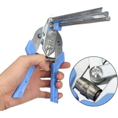 1Pc Ring Plier Tool and 600pcs M Clips Staples Chicken Mesh Cage Wire Fencing Metal Hand Tool