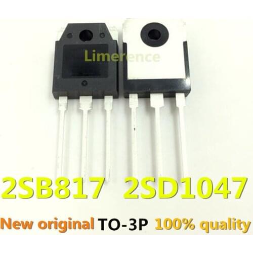 2piece) 100% New 1Pairs 2SB817 2SD1047 B817 D1047 TO-3P Support the BOM one-stop supporting services