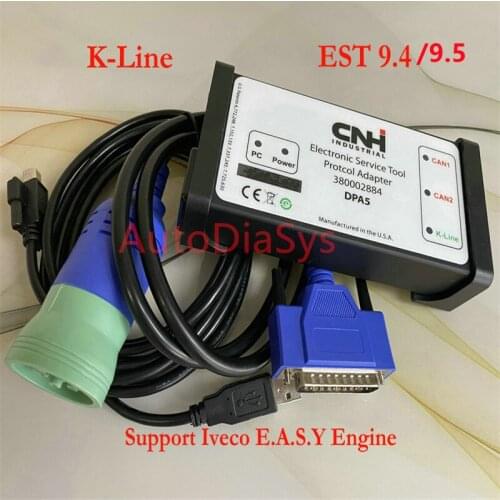 2021 New Holland Electronic Service Tools CNH EST ENGINEERING LEVEL 9.5 with White CNH DPA5 kit diagnostic tool