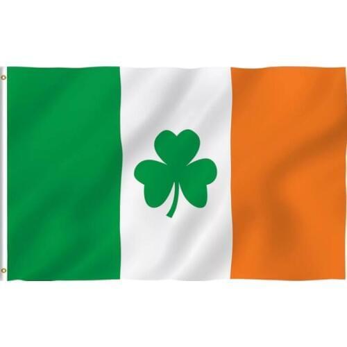 3x5 FT 3X5 Ireland Irish St. Patricks Day Flag Banner with 3ftx5ft Banner 100D Polyester Flag custom flag banner