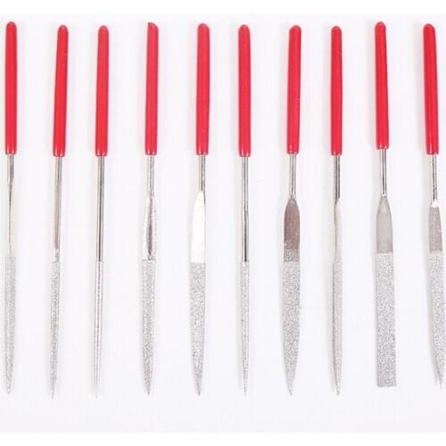 5sets Dental Needle File Diamond Coated Burs for Ceramic Glass Gem Stone Hobbies and Crafts