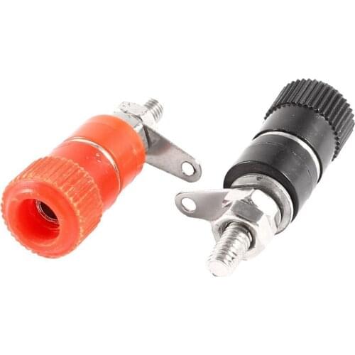 50 PCS Nickel Plated Binding Post Amplifier Speaker Terminal Cable Power Test Probes for 4mm Banana Blug