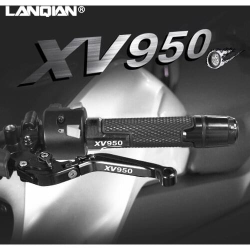 For Yamaha XV950 Motorcycle Accessories Aluminum Brake Clutch Levers Handlebar Hand Grips Ends XV 950 RACER 2016 2017 2018
