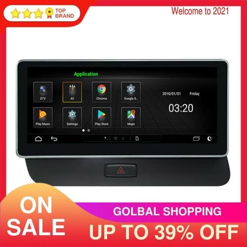 For Audi Q5 2009-2015 Android 10.0 6+128G Car GPS Navigation Multimedia Player Auto Stereo Radio Head Unit Tape Recorder LHD&RHD