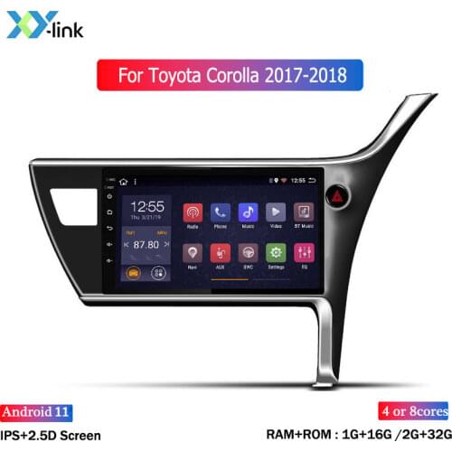 10.1inch Android 8.1 Car radio auto stereo for Toyota corolla 2017-2018 right hand drive GPS Navigation System multimedia player
