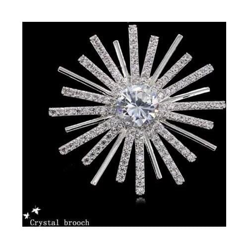 Sun Flower Brooch High Archives Pins And Brooches For Women Crystal Accessories Fashion