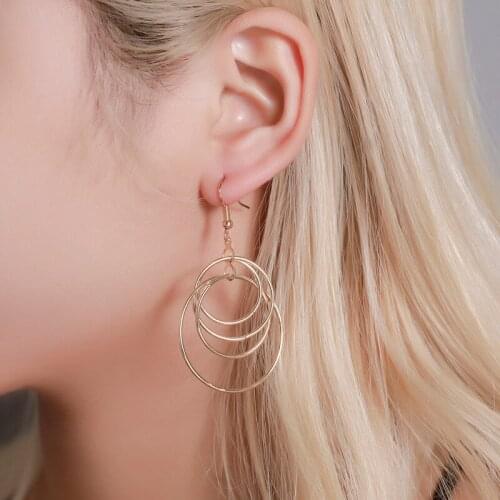 Double-Layer Heart Star Ball White Simulated Pearl Hollow Rhinestone Women Dangle Earrings & Drop Earrings 6pairs/set