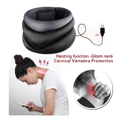 Electric neck brace warm neck Belt support relieve pain Cervical Vertebra Protection Collar Magnetic therapy Posture Corrector