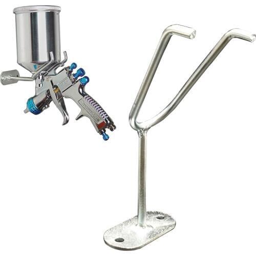 HVLP Gravity Feed Paint Spray Gun Holder Stand Wall Bench Mount Hook Booth Cup / Fixed bracket