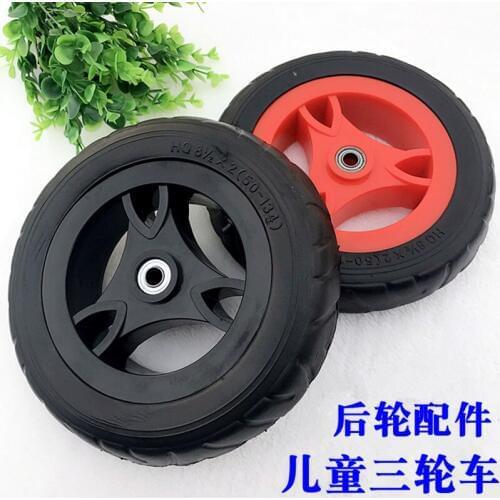 Free shipping 2pcs 8.5inch 210mm wheel for child tricycle stroller tire accessories foam wheel baby bike baby bike toy wheel