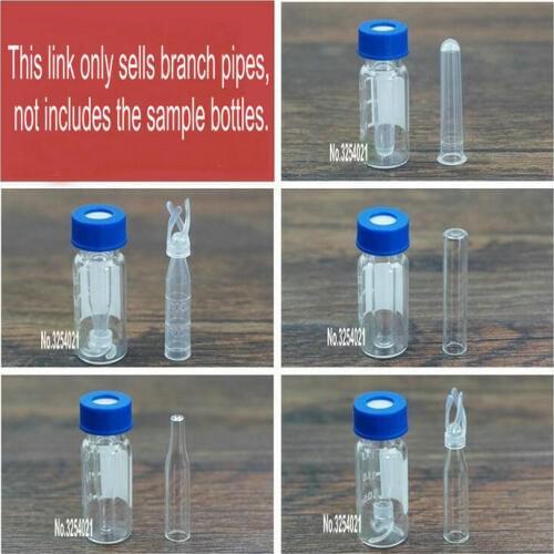 Lab 100pcs 200pcs or 1000pcs Plastic or glass liquid phasesample branch tube for sampling innerchromatographic bottle