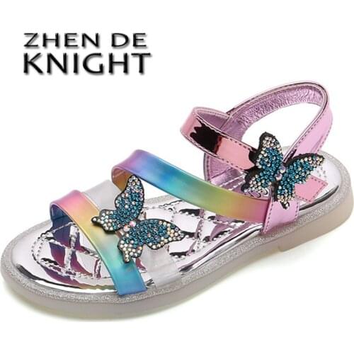Fashion Rhinestone Children Sandals for Girls Kids Shoes 2021 Summer Sandal Slippers Child Sandles Sandalias Chaussure