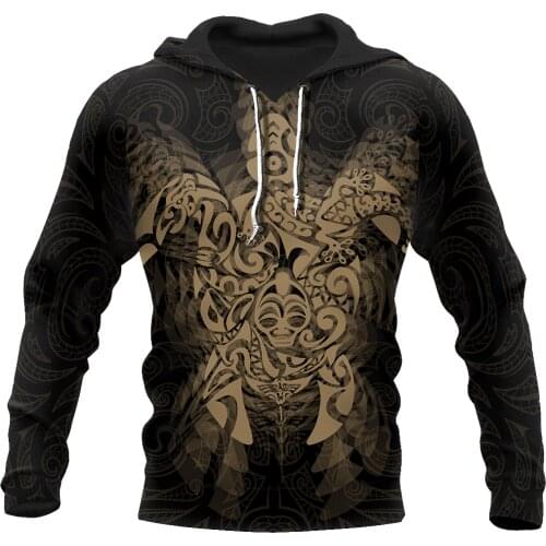 New Zealand Maori Wairua Tattoo Turtle 3D Unisex Deluxe Hoodie Men Sweatshirt Streetwear Zip Pullover Casual Jacket Tracksuit-88