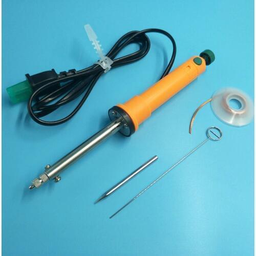 New 36W 220V Electric Vacuum Solder Sucker Welding Desoldering Pump / Iron Gun SY-365 Color Random with cp-2015 desoldering wire