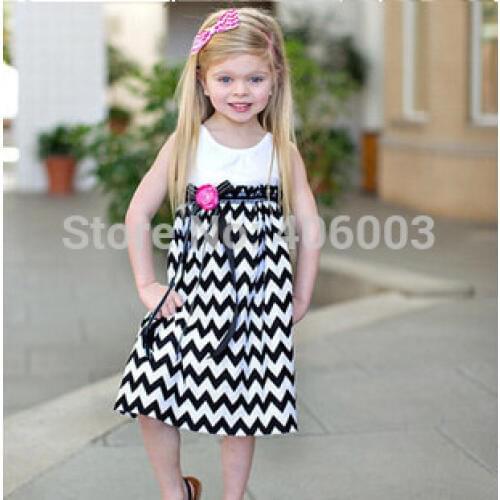 Baby Girls Clothes Girl Striped Dress Princess Vest Dresses Hotsell Free Shipping