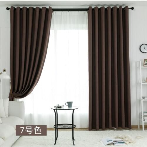 Window Curtains Blackout Curtains Solid Color High Shading Curtain Kitchen Living Room 1pcs Room Bedroom For Dining W100xH270cm