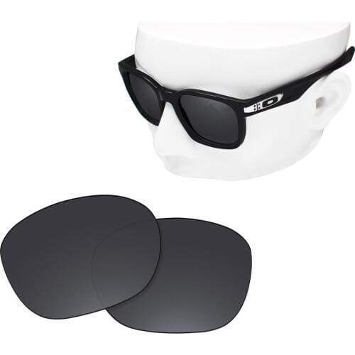OOWLIT Polarized Replacement Lenses of Black Dark Grey for-Oakley Garage Rock OO9175 Sunglasses