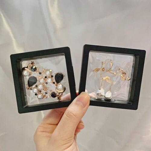 PE Earring Carring Case Suspended Box Anti-oxidation Jewelry Packaging Display Plastic Transparent Necklace Bracelet Storage