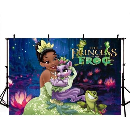Princess And The Frog Party Supplies Photo Photography Backdrop Baby Shower Fairytale Newborn Happy Birthday Background
