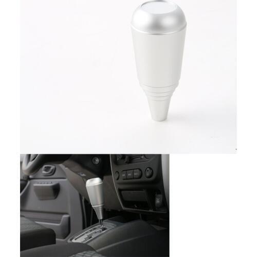 YAQUICKA Fit For Suzuki Jimny 2007-2015 Car Manual Gear Shift Knob Head Stick Shifter Lever Cover Aluminum Alloy Silver