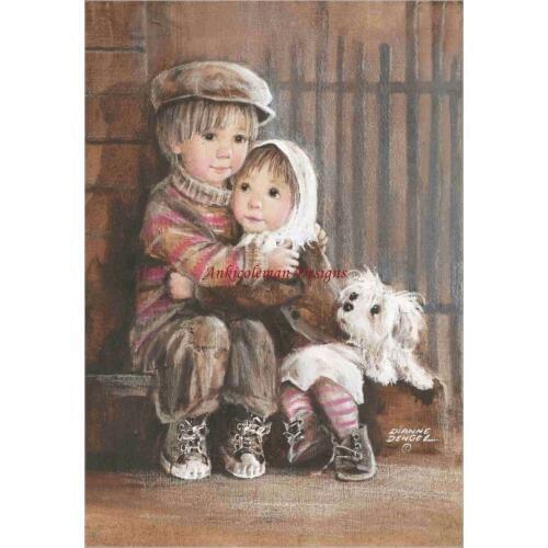 Needlework for embroidery DIY DMC High Quality - Counted Cross Stitch Kits 14 ct Oil painting - First Love